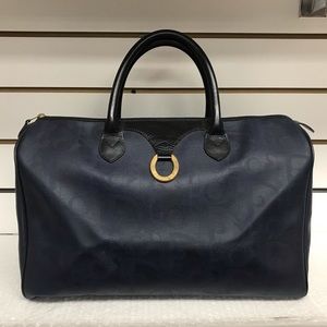 CHRISTIAN DIOR DUFFLE BAG VINTAGE NAVY FINAL SALE